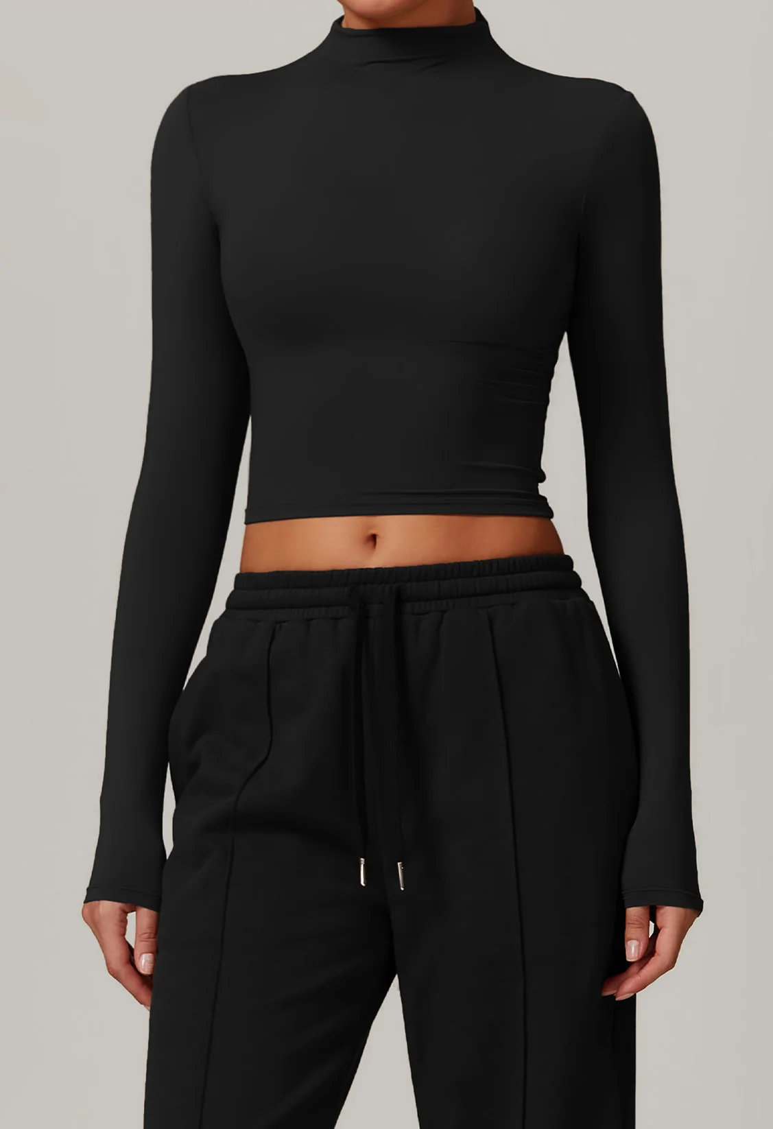 Long Sleeve, Swirl Neck